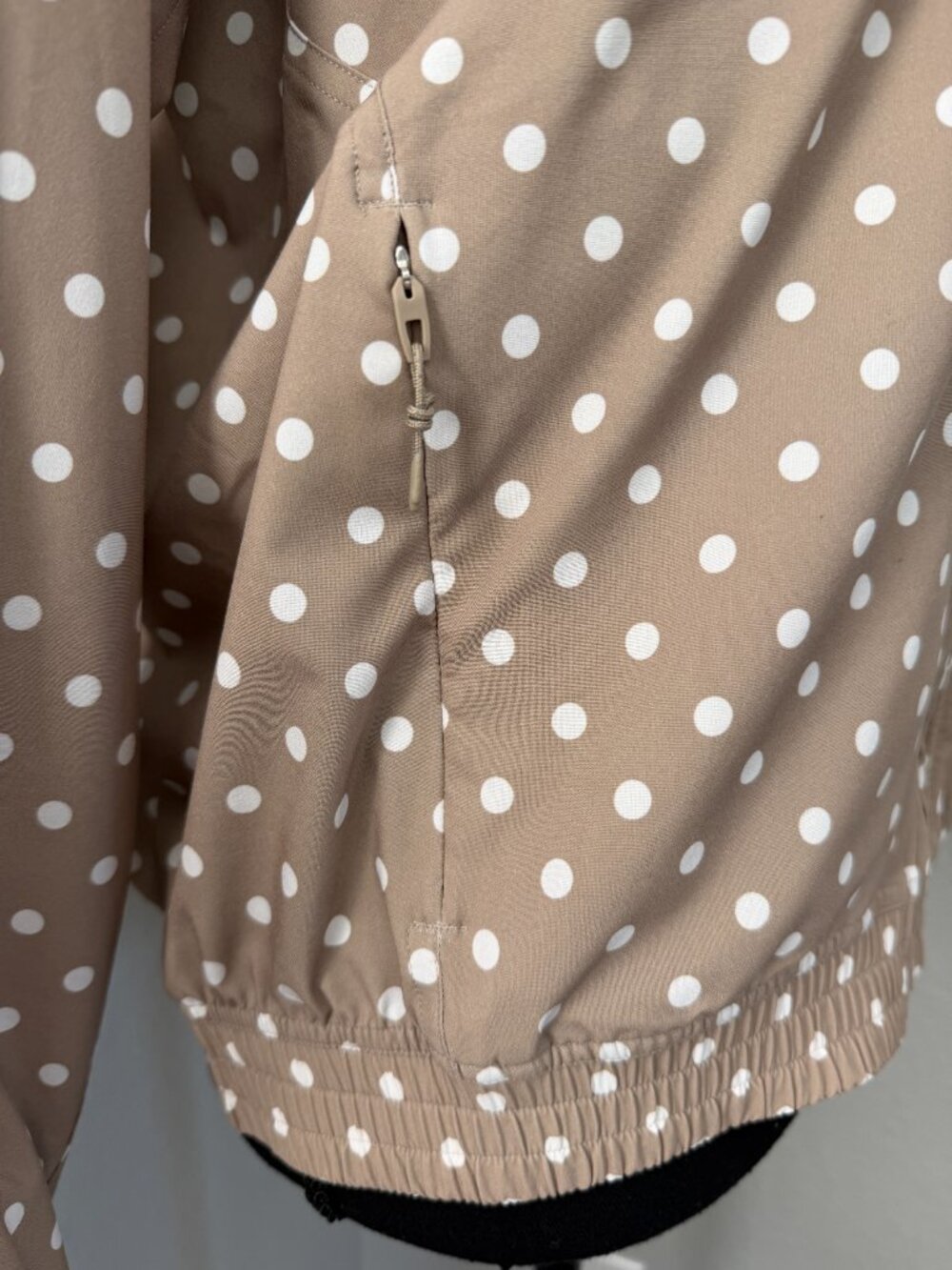 LULULEMON Adapted State Track Jacket Simple White Sheer Oak Polka 6 - Picture 9 of 11